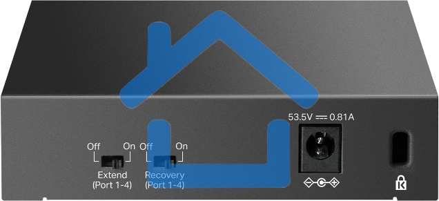 Настольный коммутатор TP-Link LS105LP с 5 портами 10/100 Мбит/с (4 порта PoE)