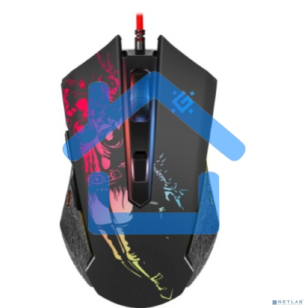 Мышь проводная Defender Sin'Sister GM-933 черный, 7200 dpi, USB, кнопки - 6