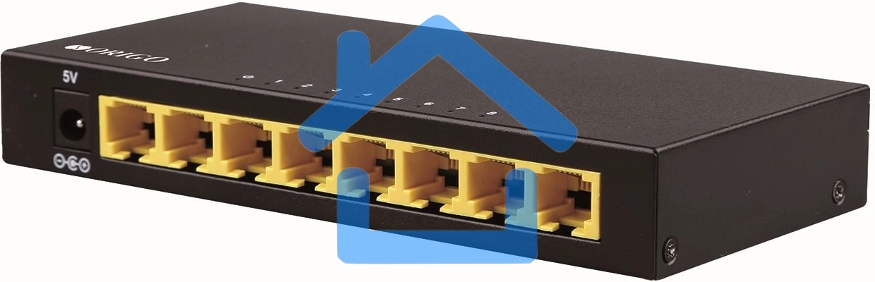 Коммутатор неуправляемый ORIGO Unmanaged Switch, 8x1000Base-T, metal case