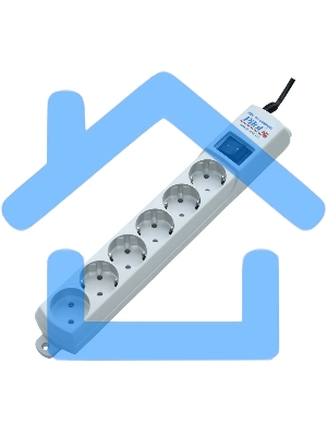 Сетевой фильтр ZIS Фильтр Pilot - S 5 евро, 1 росс. 10 м