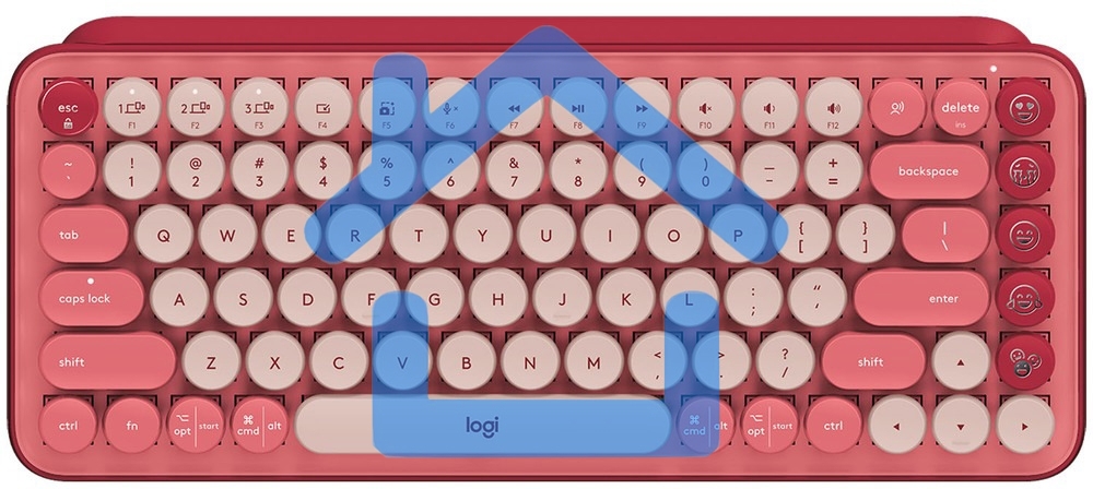 Клавиатура беспроводная Logitech POP KEYS, Heartbreaker Rose (M/N: YR0080/CU0021)