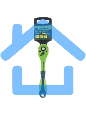 Ключ трещотка СИБРТЕХ двухкомпонентная рукоятка 1/4