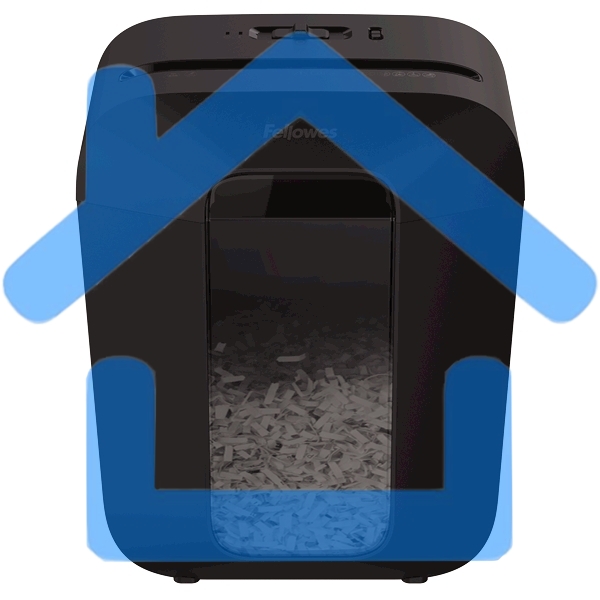 Шредер Fellowes PowerShred LX50 черный (секр.P-4)/перекрестный/9лист./17лтр./скрепки/скобы/пл.карты