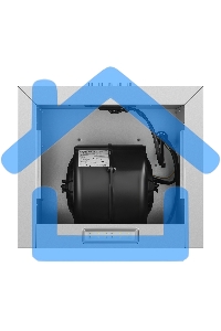 Вытяжка пристенная островная Maunfeld Box Push 40 нержавеющая сталь, 40 см, 1000 куб. м/ч, 60 дБ