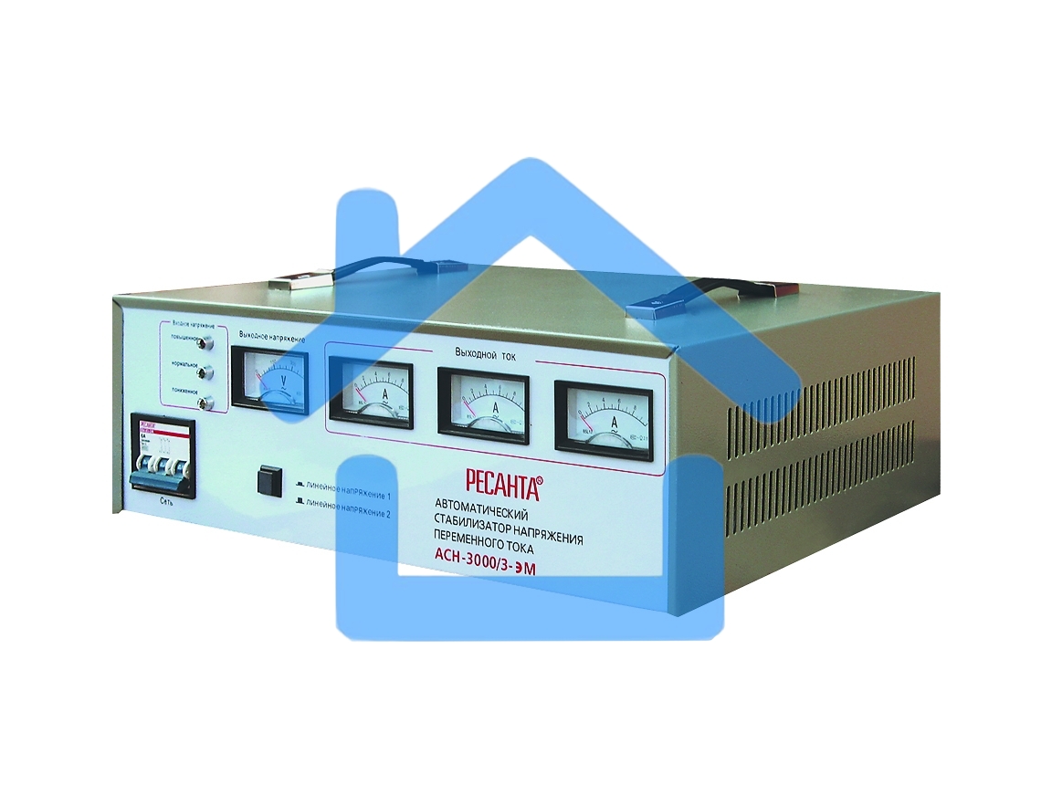 Стабилизатортрехфазный АСН-3 000/3 Ресанта