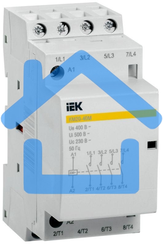 Контактор модульный КМ20-40М AC IEK MKK11-20-40 IEK
