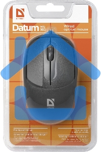 Мышь проводная Defender Datum MS-980 черный, 1000 dpi, USB, кнопки - 3