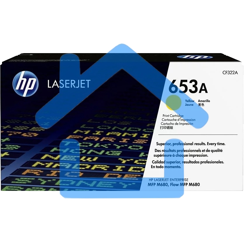 Тонер Картридж HP 653A CF322A желтый для HP MFP M680 (16000стр.)