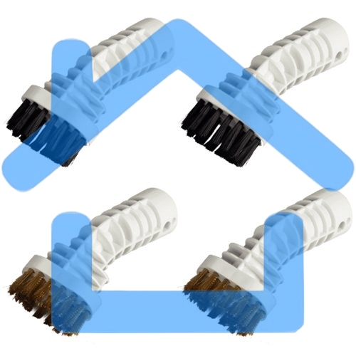 Насадка AENO Plastic scraper brush+Metal scraper brush for steam mop SM1