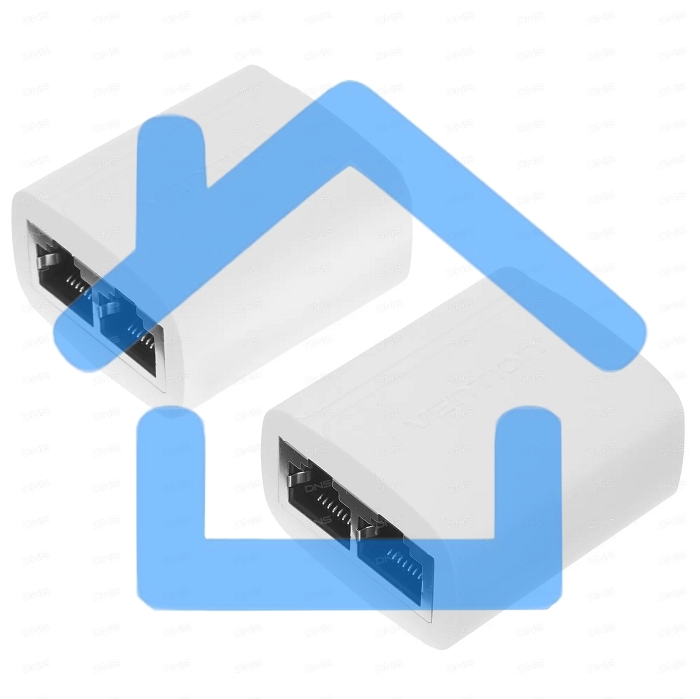 Сплиттер Vention RJ45 F / 2хRJ45 F 8p8c (2шт.) белый