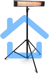 Обогреватель инфракрасный Starwind SHIRC-1010, черный, кварцевый, 1000 Вт, 18 м2