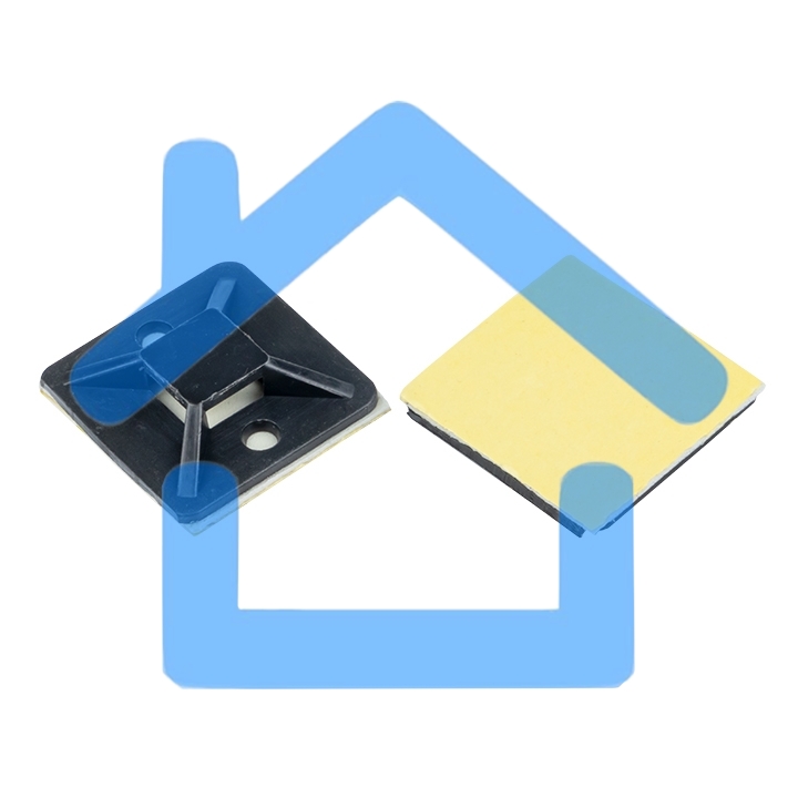 Площадка EKF plc-20x20-b самоклеящаяся (20х20мм.) черная (100шт.) EKF