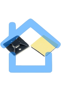 Площадка EKF plc-20x20-b самоклеящаяся (20х20мм.) черная (100шт.) EKF