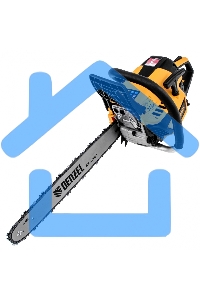 Пила цепная бензиновая DS-5218, шина 45 см, 52см3, 3 л.с., шаг 0,325, паз 1,5 мм, 72 зв Denzel