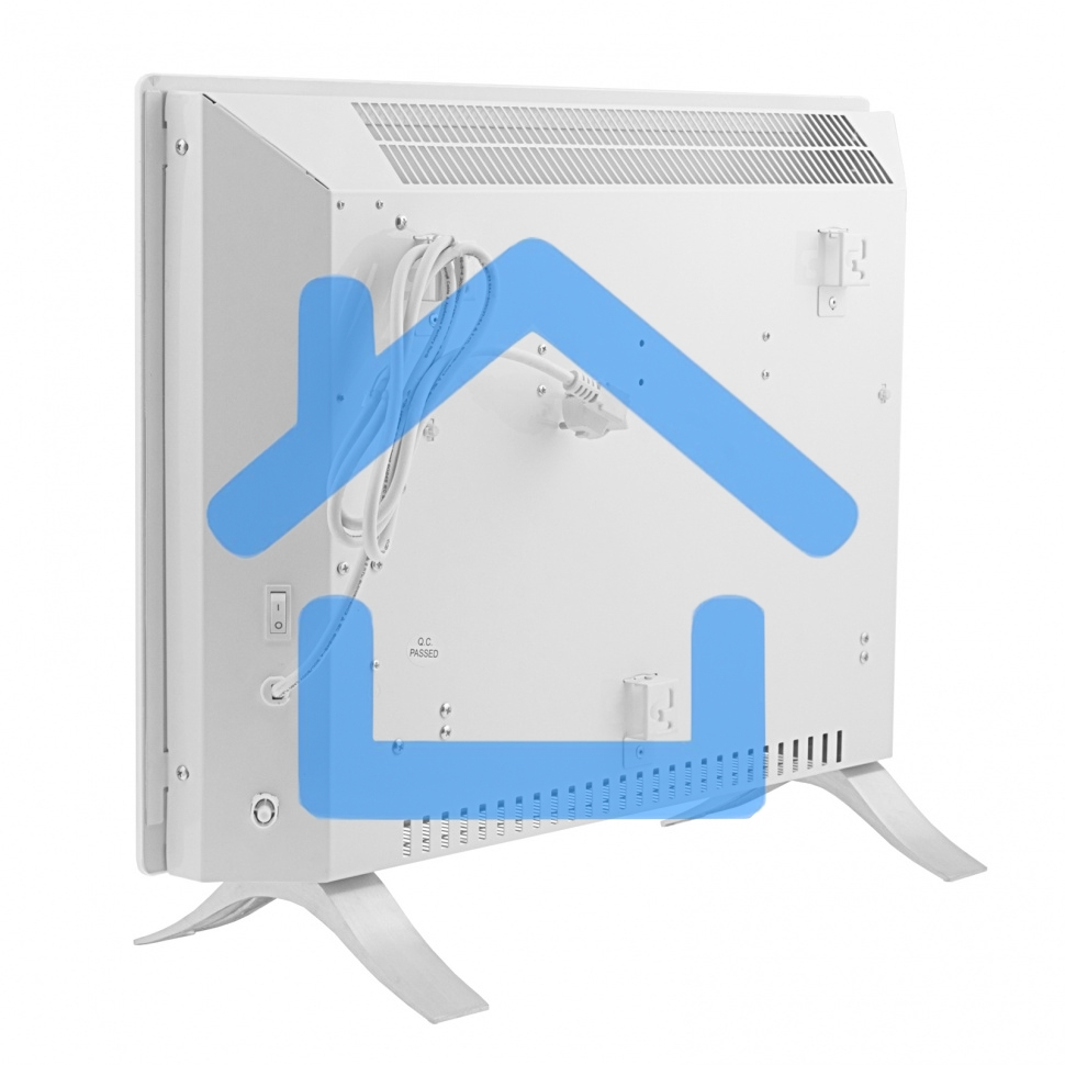 Конвектор Denzel OptiPrime-1500 белый, 1500 Вт, 20 м2, термостат, дисплей, WiFi