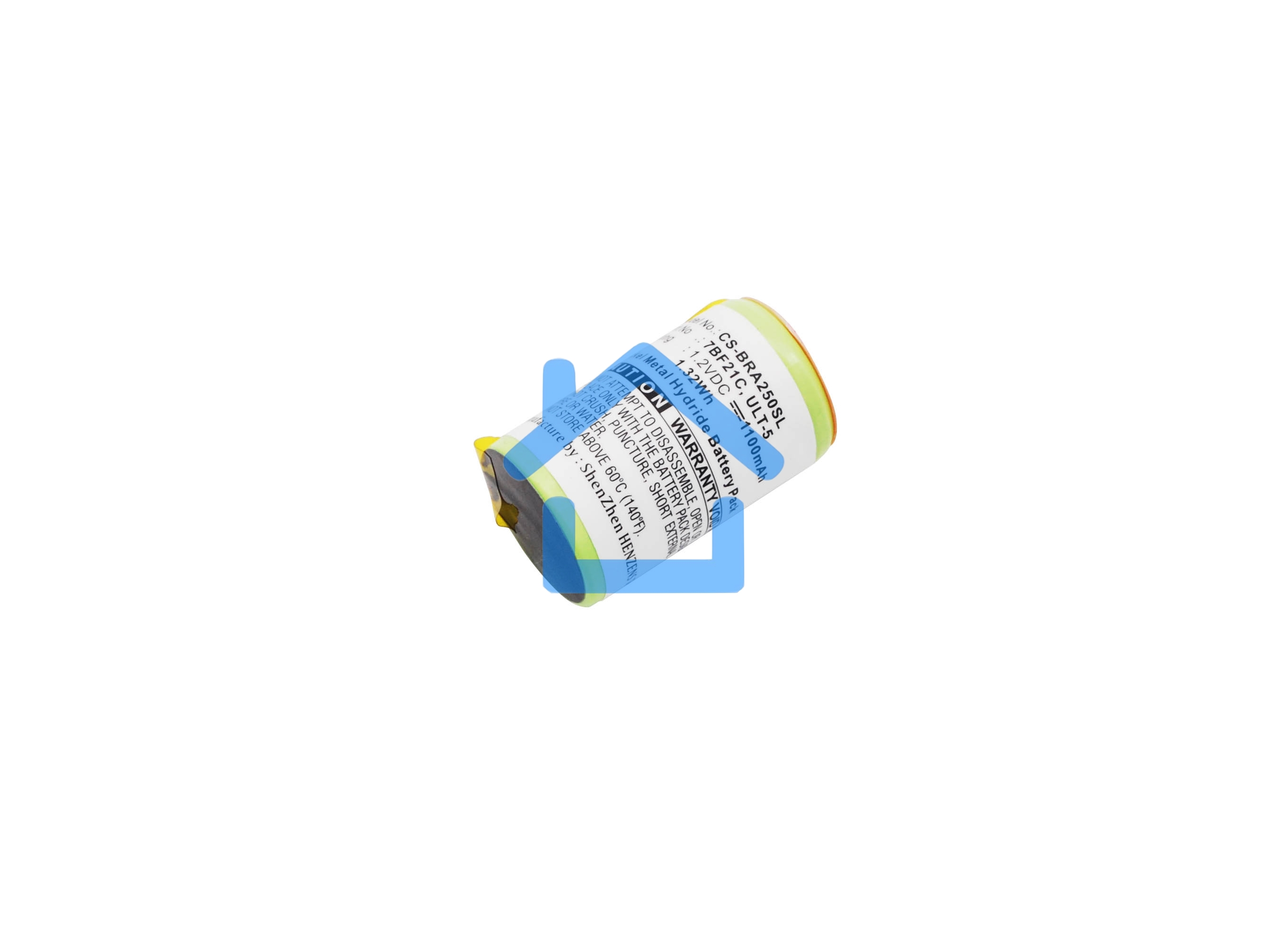 Аккумулятор CameronSino CS-BRA250SL для зубных щеток Oral-B Sonic 2/3AF-600, KR-600AE