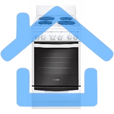 Плита электрическая Gefest 5140-01 0035 белый, конфорок 4 электрических, духовка 55 л, 50 см x 85 см x 58.5 см