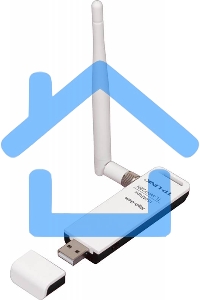 Адаптер TP-Link SOHO TL-WN722N 150Mbps High Gain Wireless N USB Adapter with Cradle, 1T1R, 2.4GHz, 802.11n/g/b, 1 detachable antenna