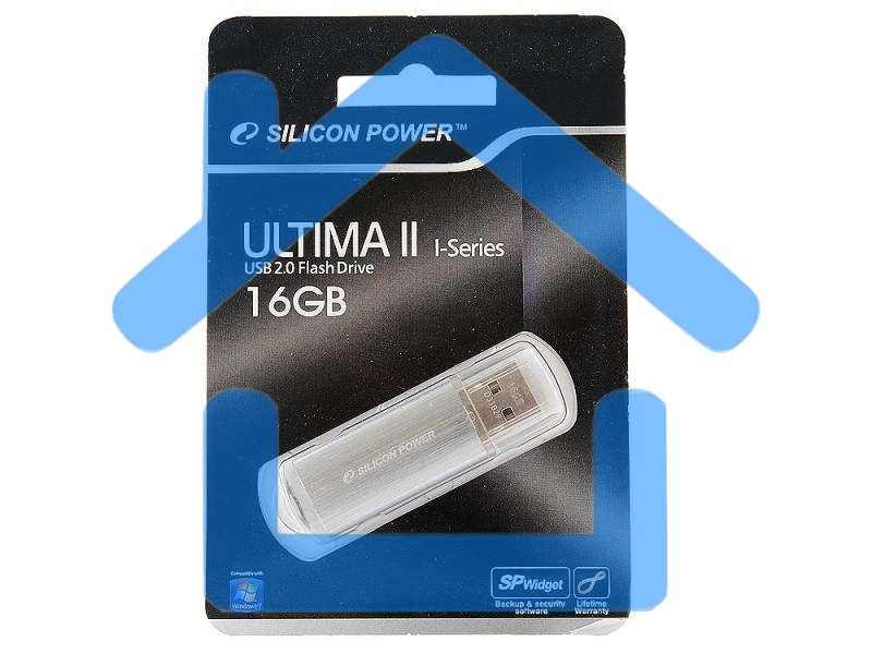 Флешка USB 16 Gb Ultima II-I Series SP016 GbUF2M01V1S USB 2.0 серебристый