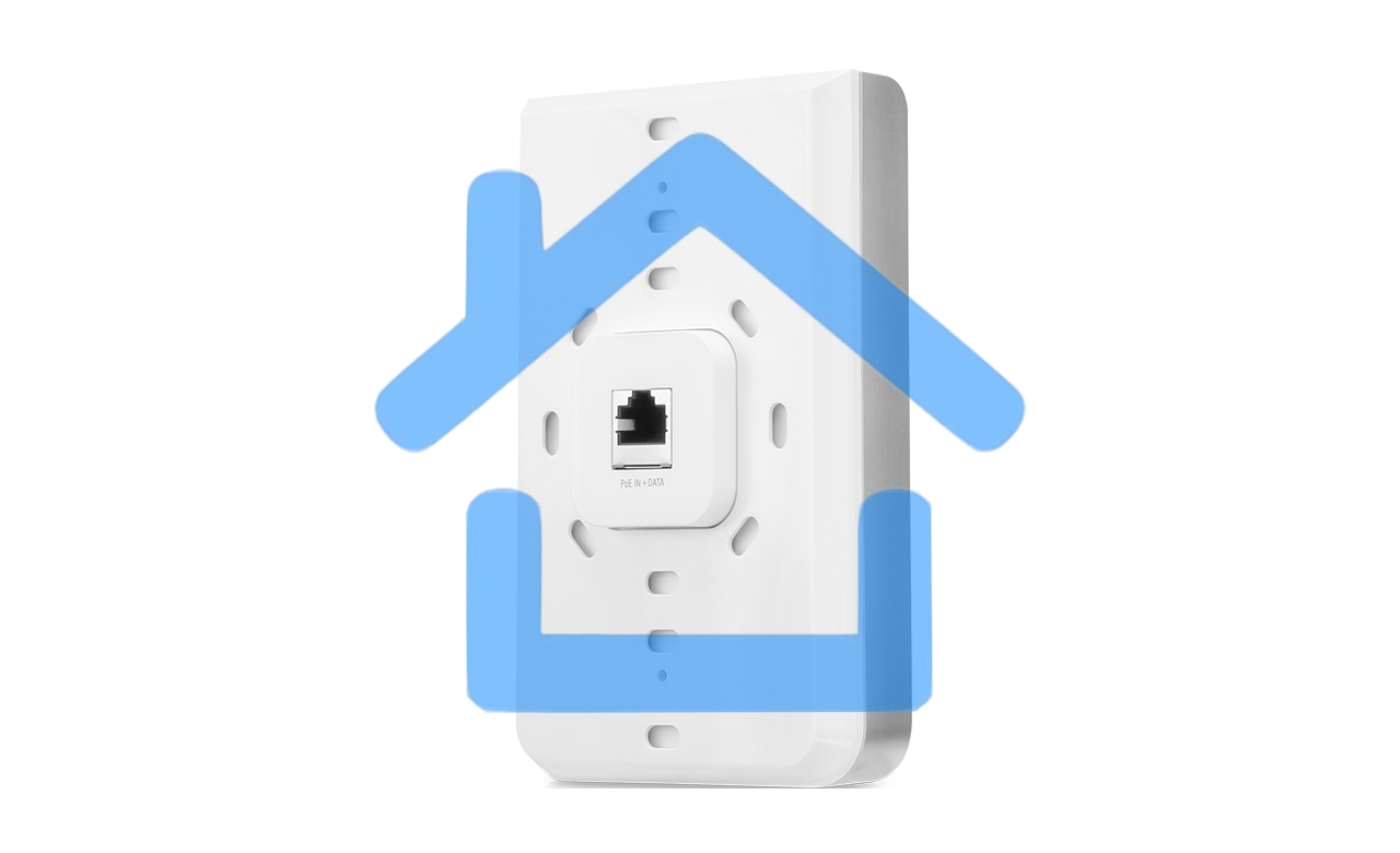 Точка доступа 2.4+5 ГГц UBIQUITI UAP-AC-IW, 3х 1G Ethernet, 802.11a/b/g/n/ac, 802.3at