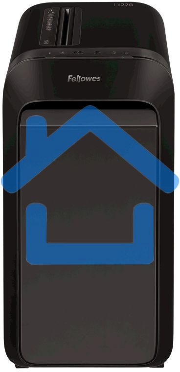 Шредер Fellowes PowerShred LX220 черный (секр.P-4)/перекрестный/20лист./30лтр./скрепки/скобы/пл.карты