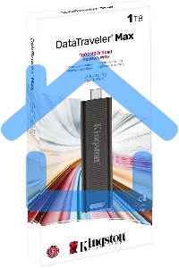 Флешка USB R/W Kingston 1.0Tb DataTraveler Max <DTMAX/1Tb>, USB3.2, up to 1000/900MBs черный