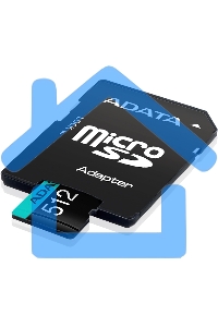 Карта памяти MICRO SDXC 512Gb W/AD. AUSDX512GUI3V30SA2-RA1 ADATA