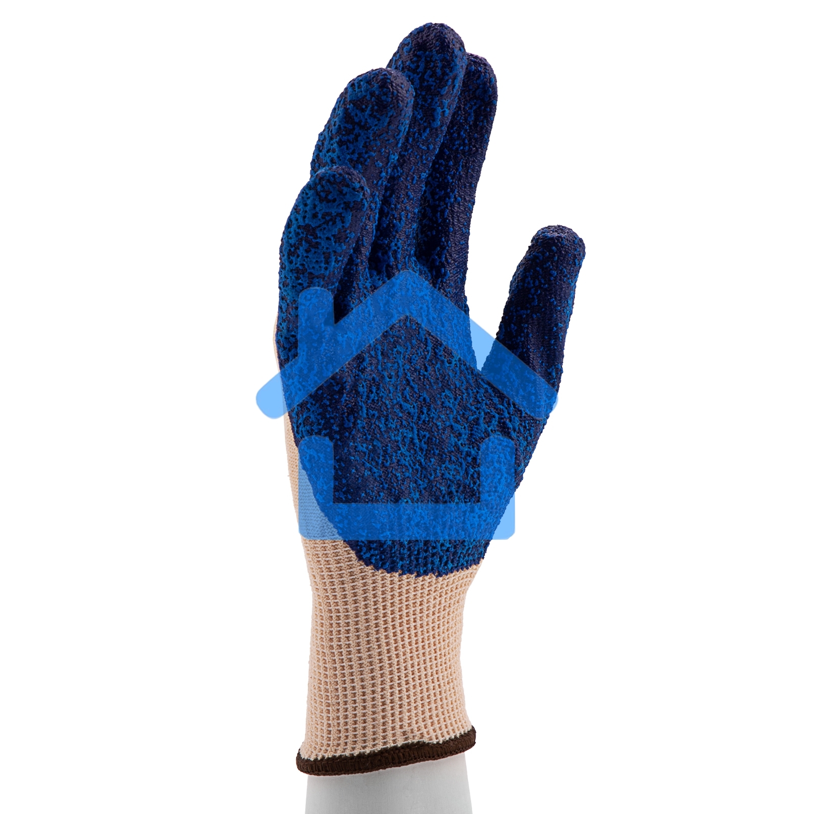 Перчатки трикотажные, вспененное нитрильное покрытие, размер L, 15 класс вязки Сибртех