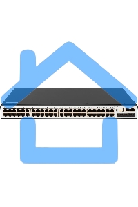 Коммутатор POE управляемый уровня 2, 48 портов 10/100/1000Base-T с поддержкой PoE, 4 порта 1/10G SFP+, PoE 740 Ватт