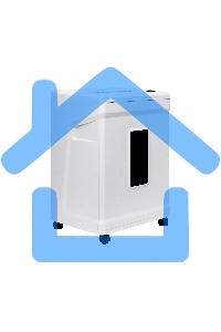 Шредер ГЕЛЕОС УМ26-5 (DIN P-5) фрагмент 1,9x10мм, 11 листов (70гр./м²), 26 литров, Уничт.скобы,скрепки,пл.карты,CD