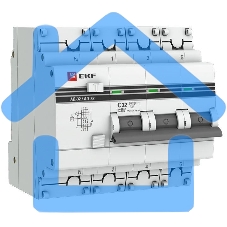 Выключатель автоматический дифференциального тока 3п+N C 32А 30мА тип AC 4.5kA АД-32 PROxima EKF DA32-32-30-4P-pro