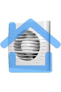 Вентилятор вытяжной осевой 125мм обр. клапан бел. ERA OPTIMA 5C