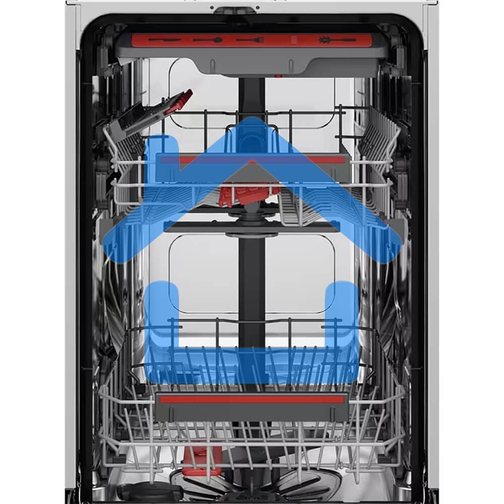 Встраиваемая посудомоечная машина AEG FSE73527P, черный, 44.6 см, 10 компл., 44 дБ, класс D