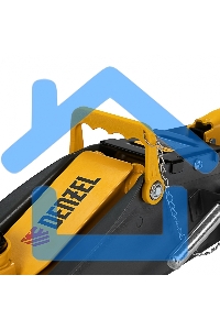 Домкрат гидравлический подкатной с фиксатором Denzel 2,8 т, 135-385 мм 51155