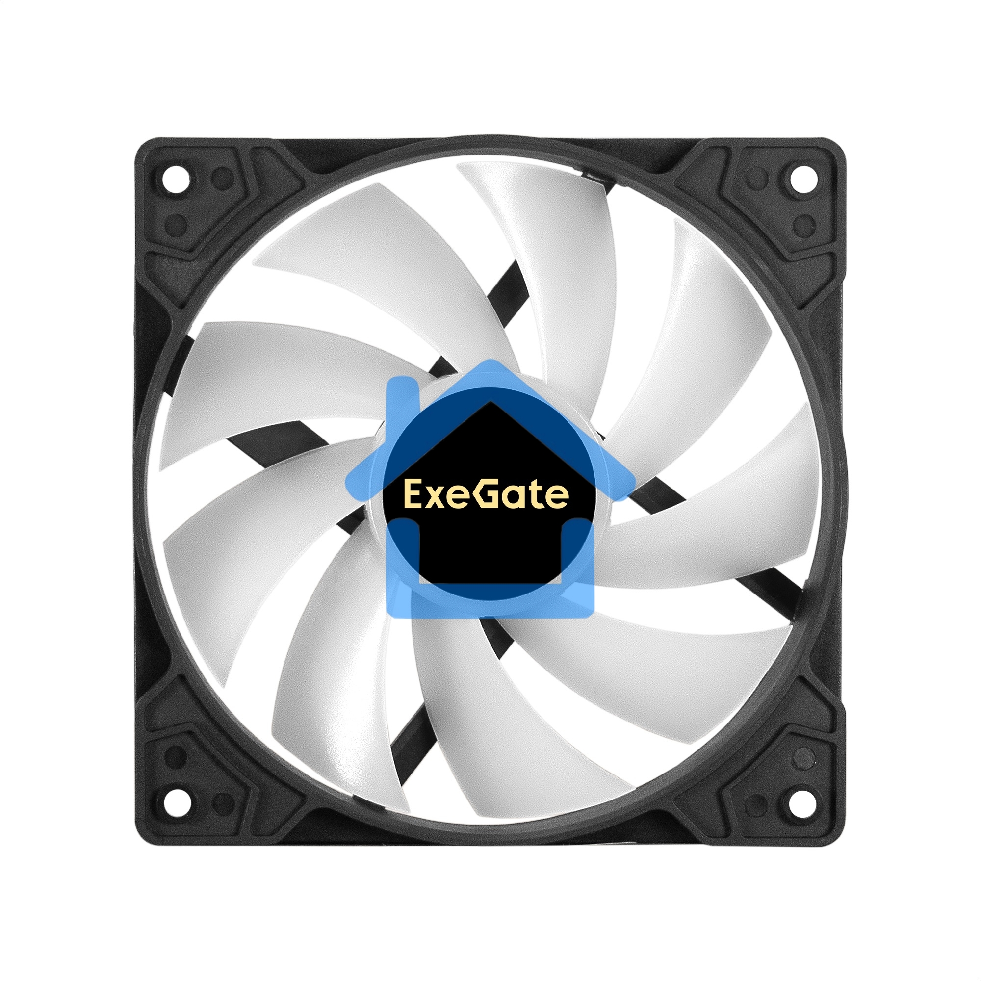 Вентилятор для корпуса ExeGate EX12025H6PMY-PWM.ARGB черный, 120 мм, 1200 об/мин, 33 дБ, 6 pin