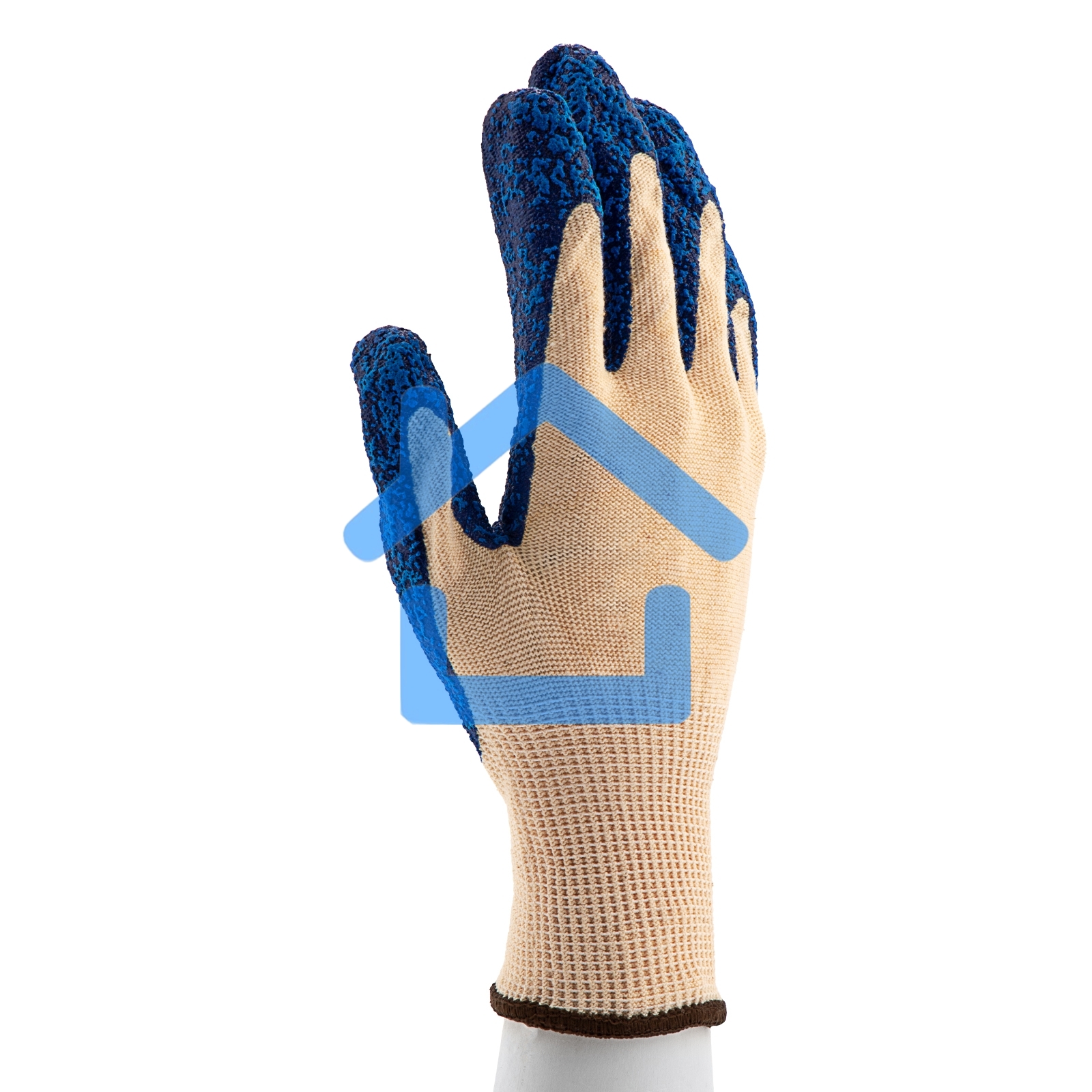 Перчатки трикотажные, вспененное нитрильное покрытие, размер L, 15 класс вязки Сибртех