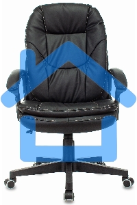 Кресло руководителя Бюрократ CH-868N Leather Venge черный, искусственная кожа, крестовина пластик