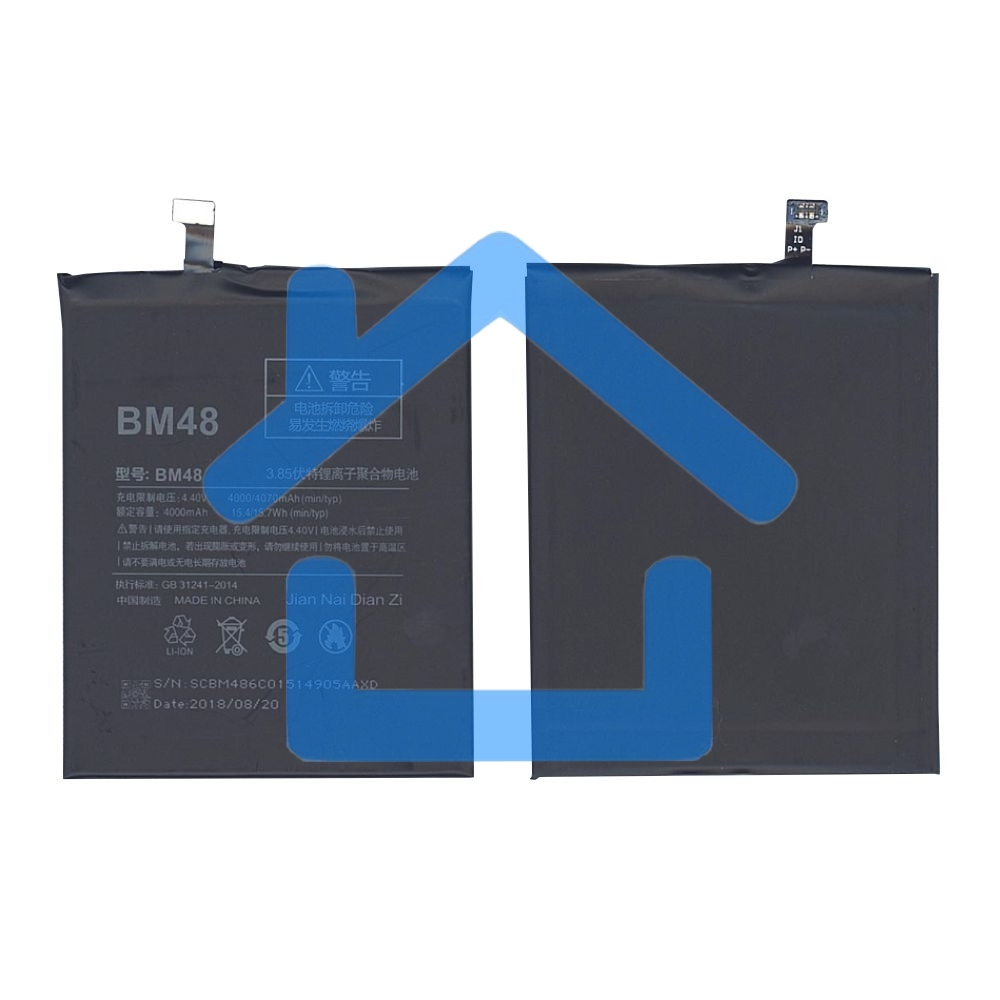 Аккумуляторная батарея BM48 для Xiaomi Note 2 Standard 4000mAh / 15.4Wh 3,85V
