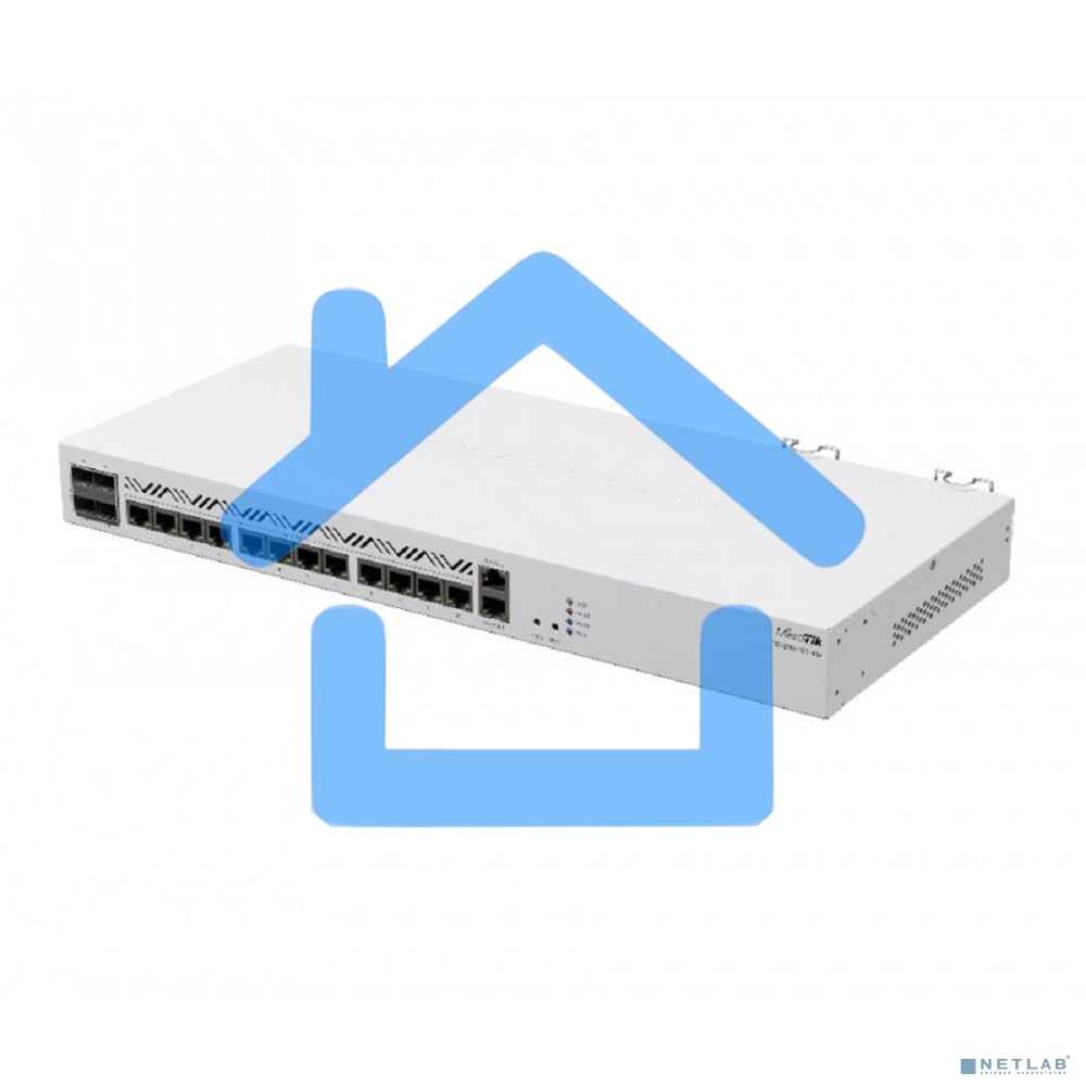 Маршрутизатор Mikrotik CCR2116-12G-4S+ Cloud Core Router 2116-12G-4S+ with Amazon Annapurna Labs Alpine v3 AL73400 CPU (16-cores, 2GHz per core), 16Gb RAM, 4xSFP+ cage, 13xGbit LAN, M.2 PCIe slot, RouterOS L6, 1U rackmount case, Dual PSU