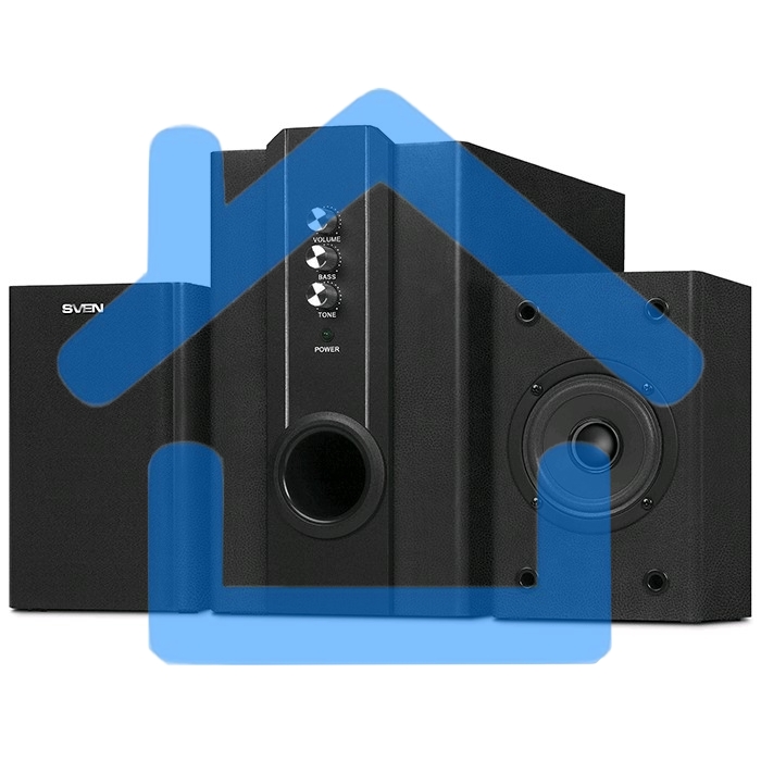 Акустическая система Sven SPS-820 2.1 черный 38Вт
