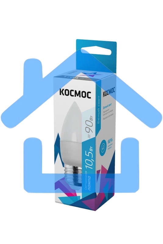 Лампа светодиодная LED BASIC CN 10.5Вт 220В E27 4500К Космос LkecLED10.5wCNE2745
