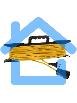 Удлинитель-шнур на рамке 1х20м без заземл. 10А IP20 1.3кВт Союз 481S-5102