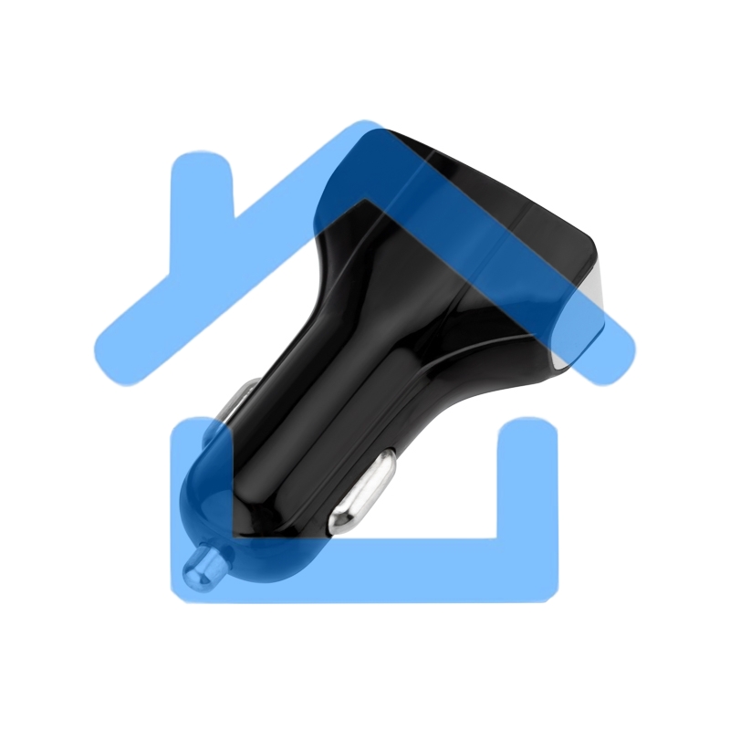 Зарядное устройство в прикуриватель Rexant 3 x USB, 1000mA, черный