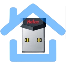 Флешка USB Netac UM81 32 Gb <NT03UM81N-032G-20BK>, USB 2.0, Ultra compact