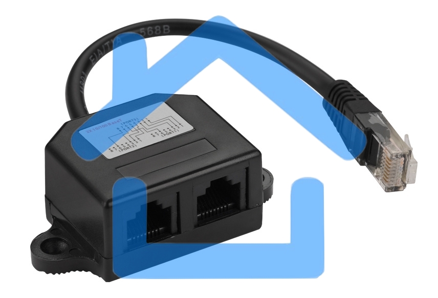 Адаптер-Y, 2 компьютерных порта