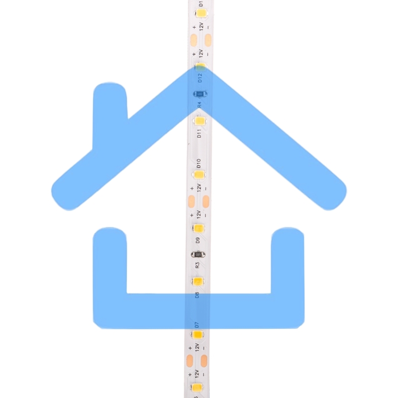 Лента светодиодная 12В, SMD2835, 9,6Вт/м, 60 LED/м, 3000K, 8мм, 5м, IP20 Rexant