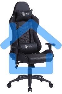 Кресло игровое Cactus CS-CHR-0099BLR черный/красный, сиденье черный/красный, эко.кожа, с подголов. крестовина металл, пластик черный