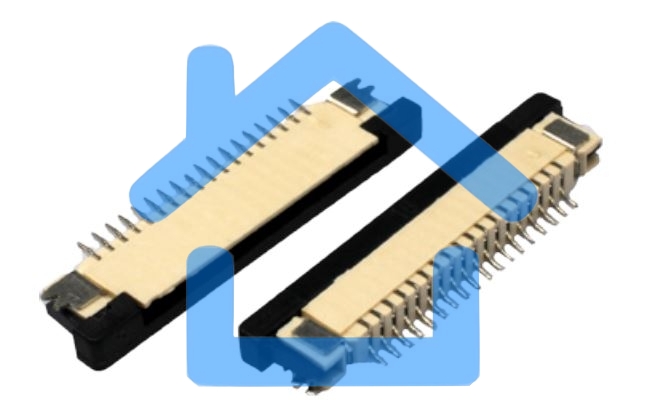 Разъем FPC  Half Coverage Bottom Contact 0.8K-BX-12PWB 12 pin высота 2мм шаг 0,8мм