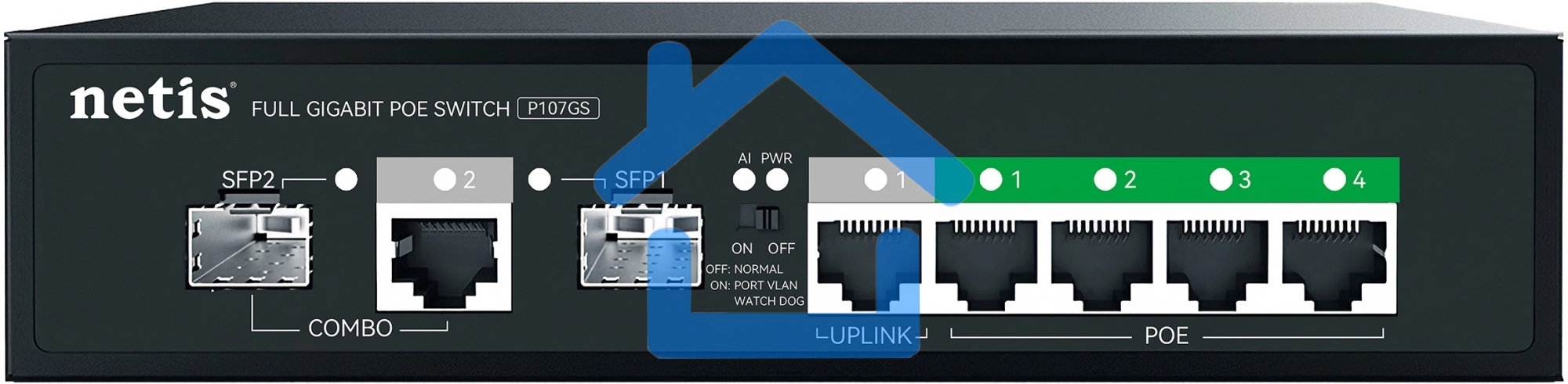 Коммутатор Netis P107GS 7PORT 10/100/1000M POE