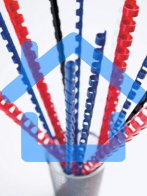 Пружины для переплета пластиковые Fellowes d=22мм 151-180лист A4 белый (50шт) CRC-53478 (FS-53478)